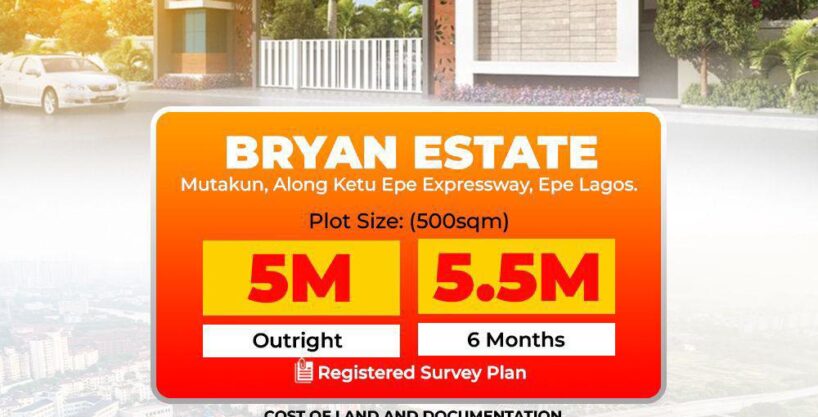 epe,lagos estates,bryan estate,